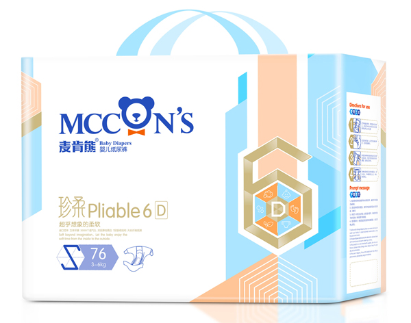麥肯熊珍柔yinge紙尿褲S76片