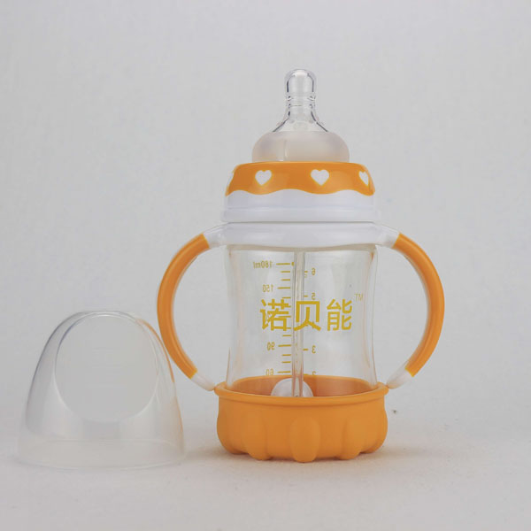 諾貝能yingye奶瓶帶底黃色