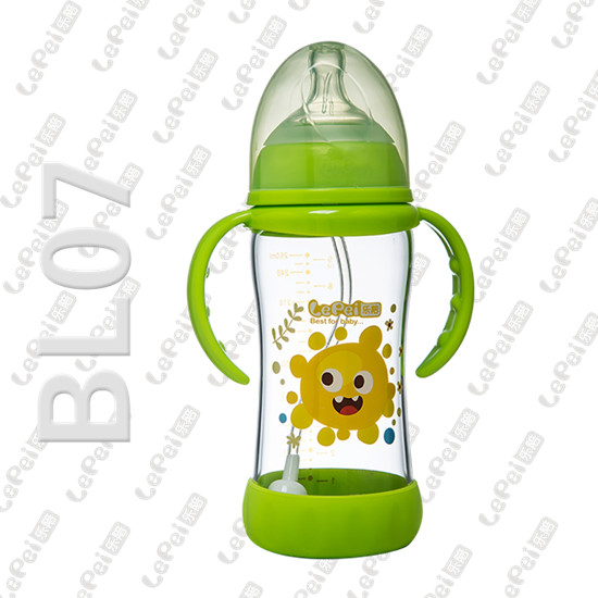 樂(lè)陪yingye玻璃奶瓶綠