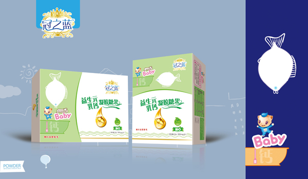 冠之藍益生元乳鈣凝膠糖果