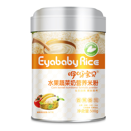 咿呀寶貝水果蔬菜營(yíng)養(yǎng)米粉聽裝(香蕉番茄)