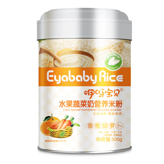 咿呀寶貝水果蔬菜營(yíng)養(yǎng)米粉聽裝(香橙胡蘿卜)