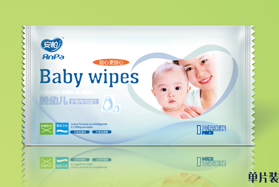 安帕嬰幼兒護(hù)膚濕巾單片裝