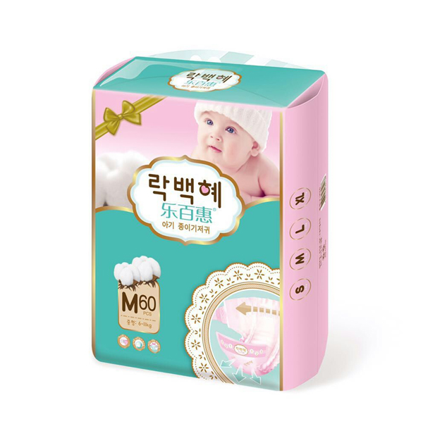 樂(lè)百惠紙尿褲M(mǎn)碼60片