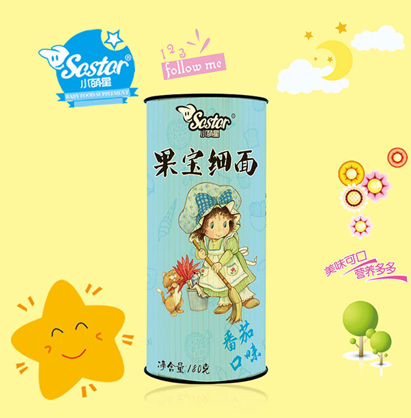 小萌星果寶細(xì)面番茄味