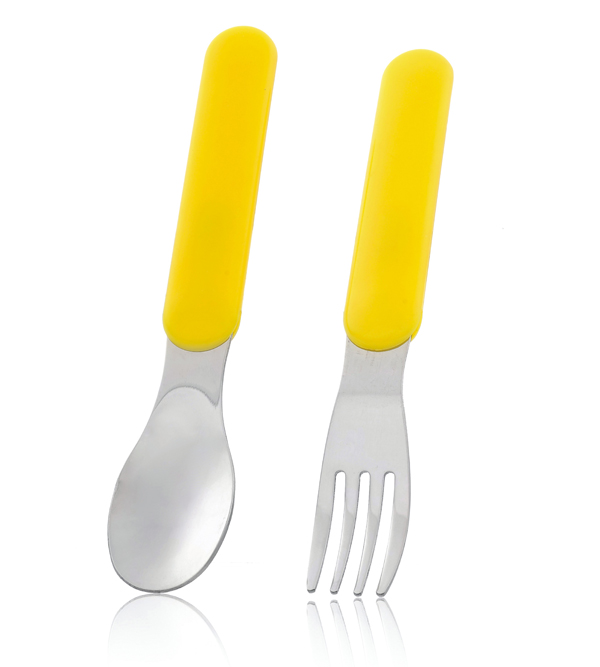 芭芘寶貝嬰兒不銹鋼叉勺