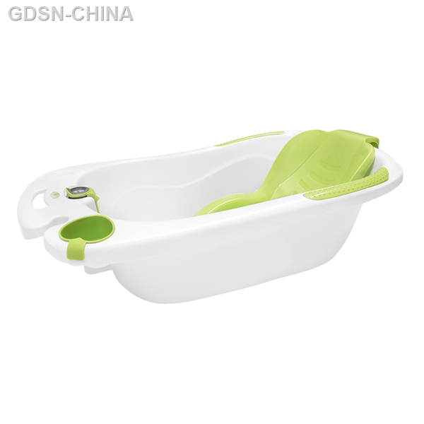 青蛙嘟迪心語測溫浴盆綠白