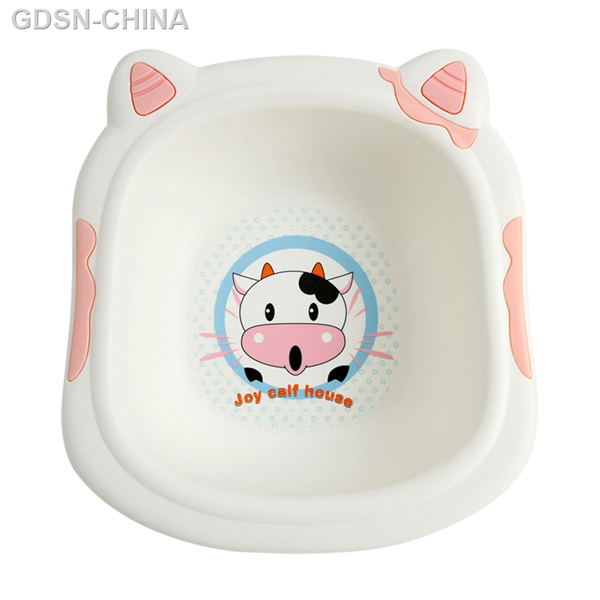 青蛙嘟迪可愛(ài)奶牛臉盆粉色(大號(hào))