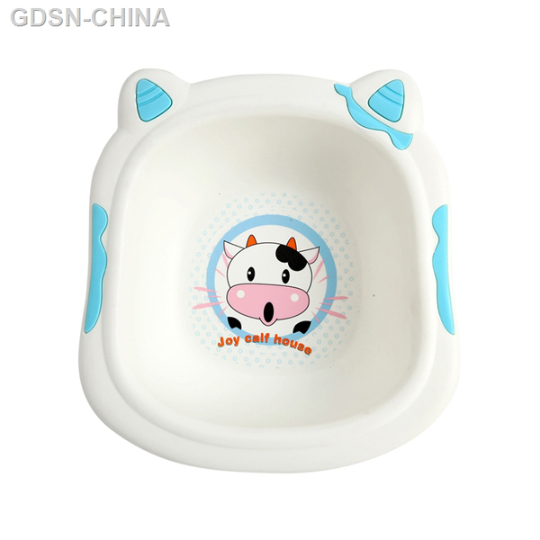 青蛙嘟迪可愛(ài)奶牛臉盆藍(lán)色(小號(hào))