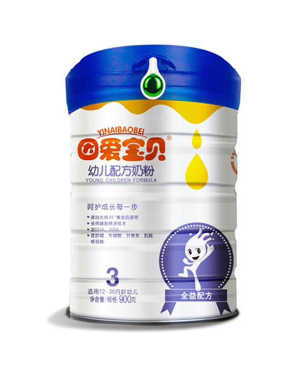 因愛(ài)寶貝幼兒配方奶粉3段900g