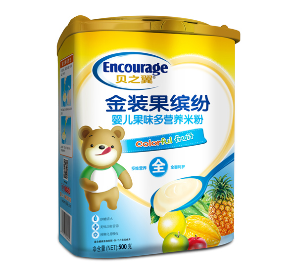 貝之翼金裝果繽紛-嬰兒果味多營(yíng)養(yǎng)米粉聽(tīng)裝