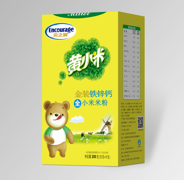 貝之翼金裝黃小米-鐵鋅鈣盒裝