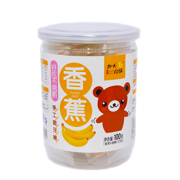 捌月拾伍手工磨牙棒香蕉味罐裝