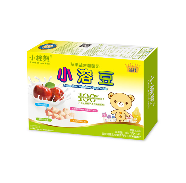 小棕熊蘋果益生菌酸奶小溶豆