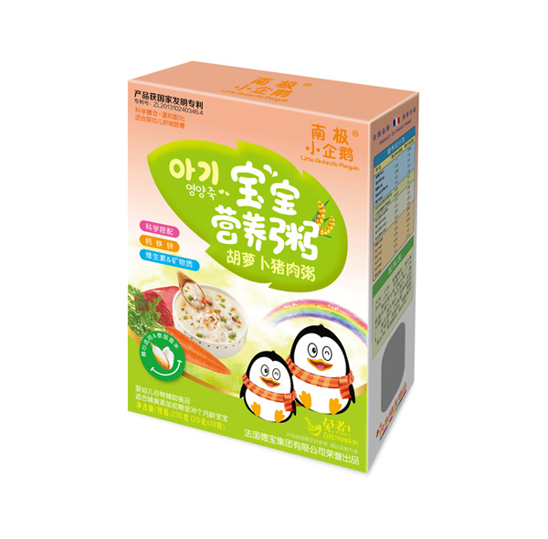 南極小企鵝寶寶營(yíng)養(yǎng)粥胡蘿卜豬肉粥