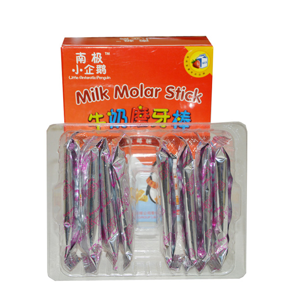 南極小企鵝牛奶磨牙棒草莓味內(nèi)盒
