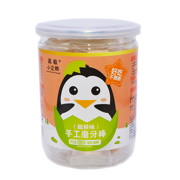 南極小企鵝手工磨牙棒新品粗糧味罐裝