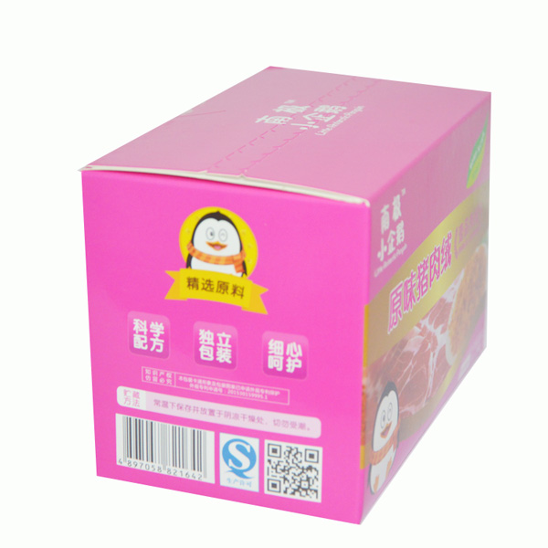 南極小企鵝原味豬肉絨盒裝側(cè)面