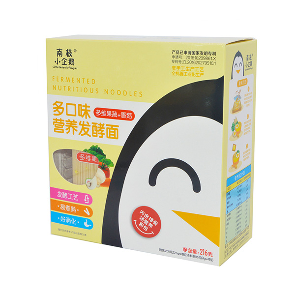 南極小企鵝多口味營養(yǎng)發(fā)酵面多維果蔬+香菇