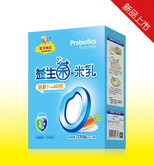 歐貝米拉胡蘿卜+AD鈣益生菌米乳(盒裝)