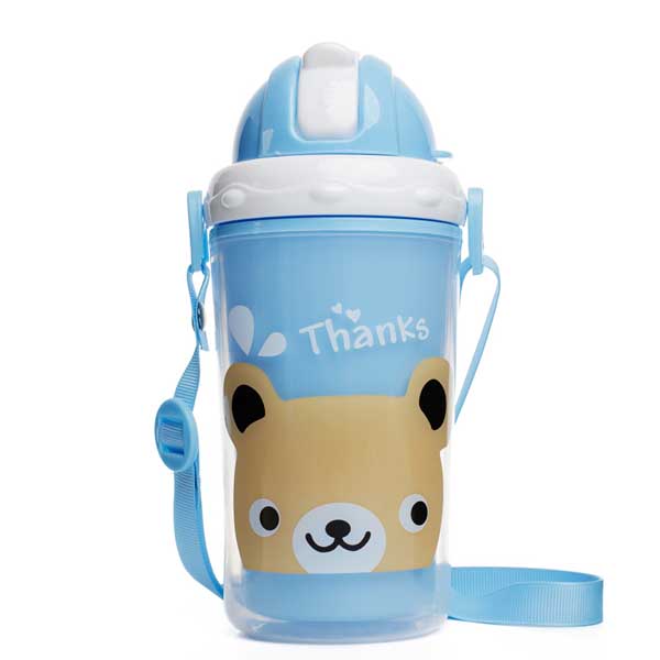 邦貝小象寶寶水杯-藍色小熊