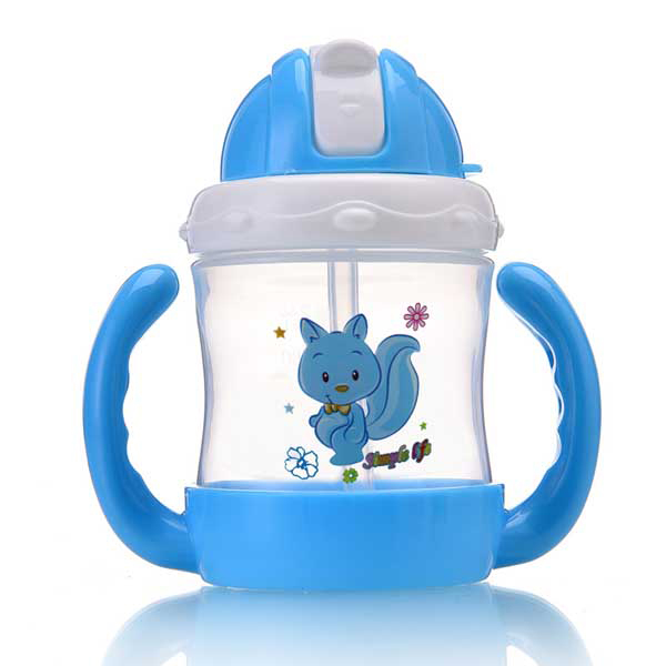 邦貝小象卡通學(xué)飲杯-藍色狐貍