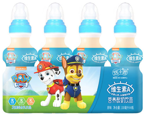 汪汪隊維生素A營養(yǎng)酸奶飲品原味四連膜