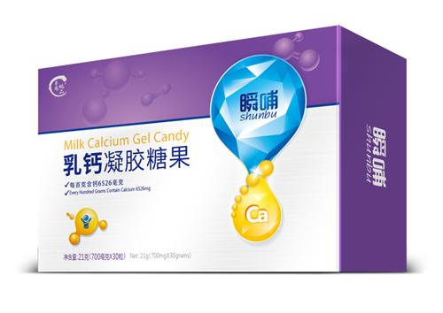 瞬哺乳鈣凝膠糖果