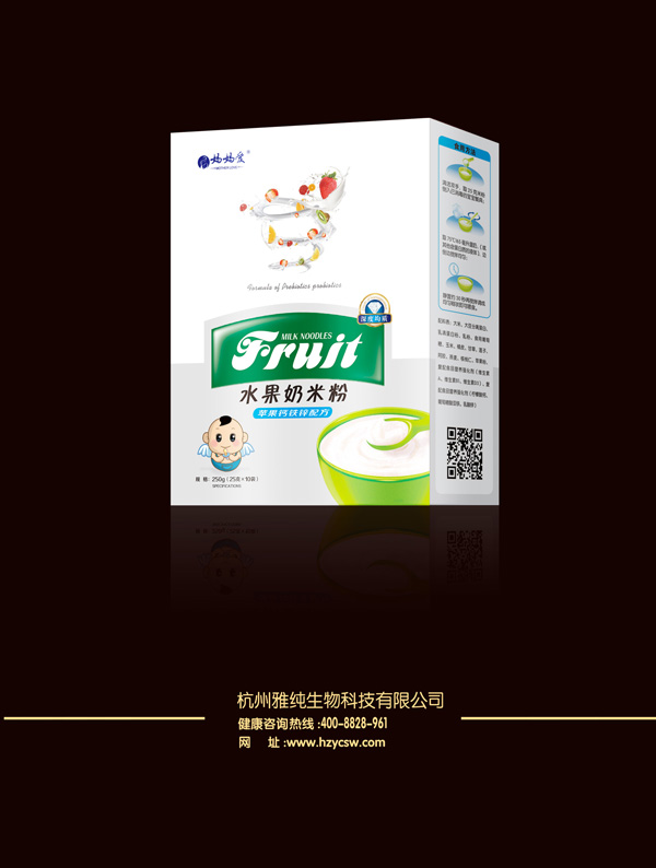 媽媽愛水果奶米粉-蘋果鈣鐵鋅配方 盒裝