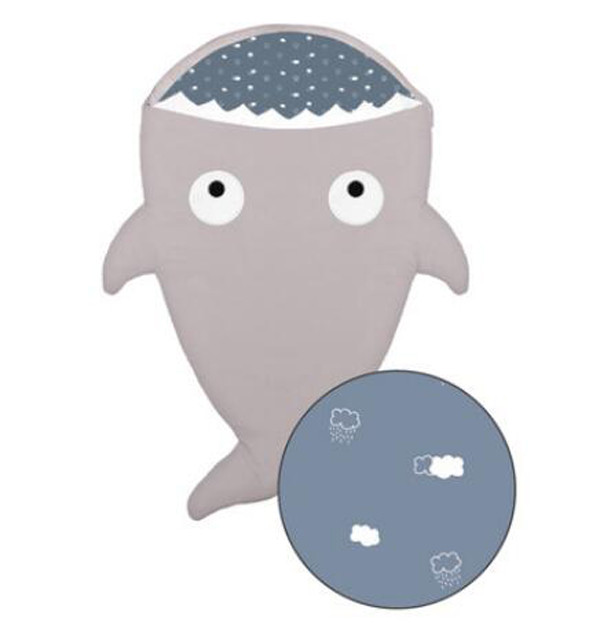 西班牙baby bites 鯊魚睡袋 灰色藍云朵.jpg 西班牙baby bites 鯊魚睡袋 灰色藍云朵.jpg