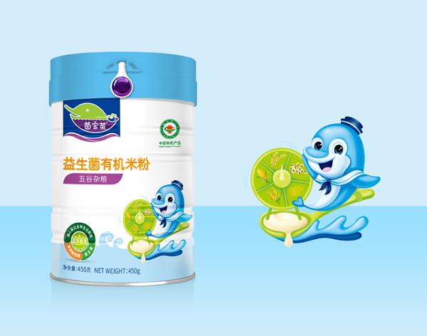 茵寶萊益生菌有機米粉-五谷雜糧罐裝