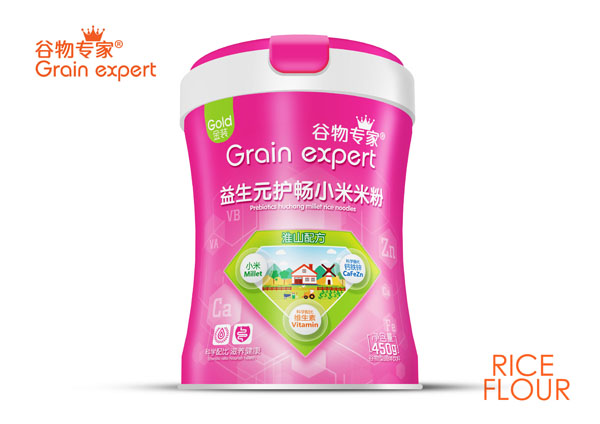 谷物專(zhuān)家益生元護(hù)暢小米米粉-淮山配方 桶裝