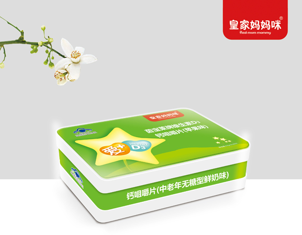 皇家媽媽咪鈣咀嚼片(中老年無(wú)糖型蘋(píng)果味)