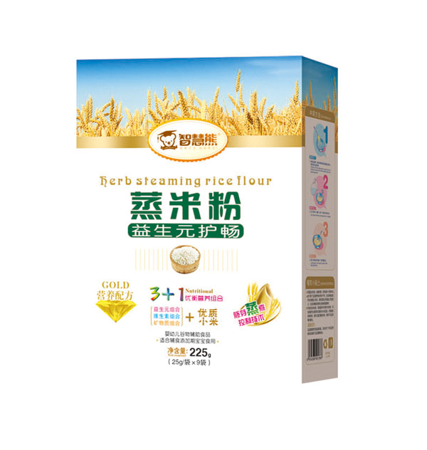 智慧熊蒸米粉-益生元護暢 盒裝