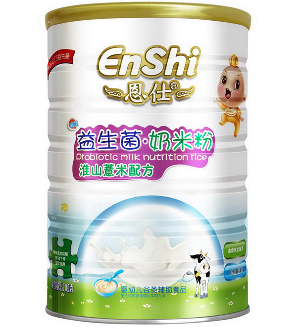 恩仕500克益生菌奶米粉淮山薏米配方