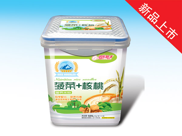 倍樂媽咪營(yíng)養(yǎng)米粉-菠菜核桃樂扣裝525克