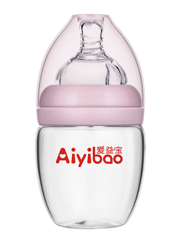 愛益寶玻璃奶瓶 粉色