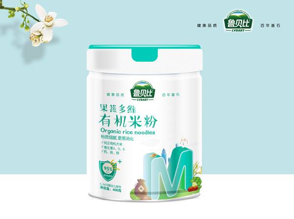 魯貝比果蔬多維有機(jī)米粉 聽(tīng)裝