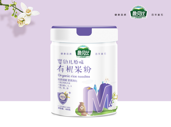 魯貝比嬰幼兒原味有機(jī)米粉 聽(tīng)裝