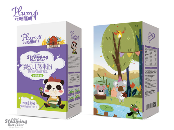 元咕隆咚嬰幼兒蒸米粉-水果多維