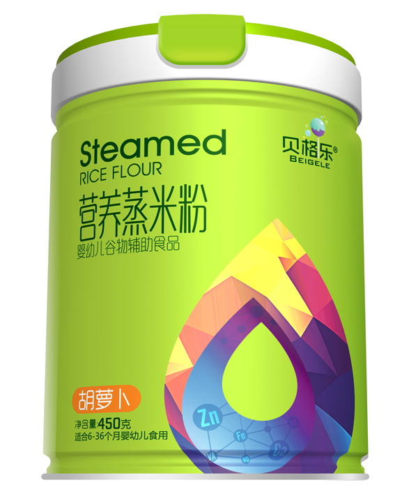 貝格樂(lè)營(yíng)養(yǎng)蒸米粉-胡蘿卜 聽(tīng)裝