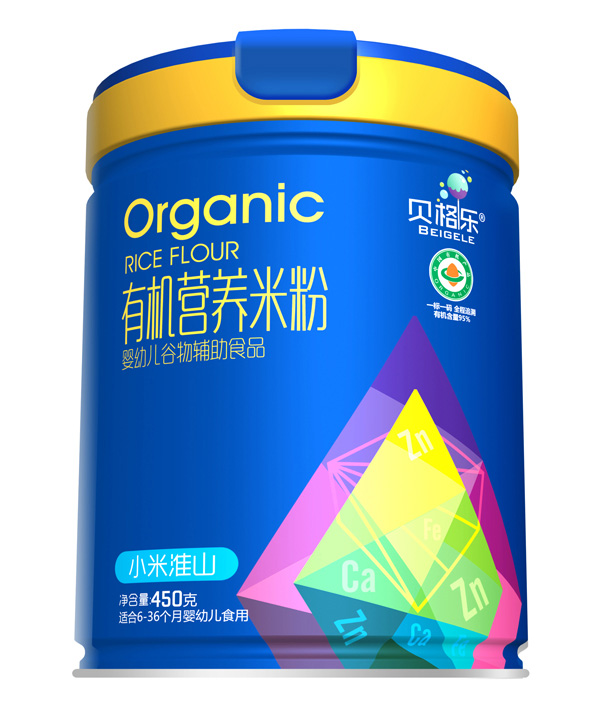 貝格樂有機(jī)營(yíng)養(yǎng)米粉-小米淮山 聽裝