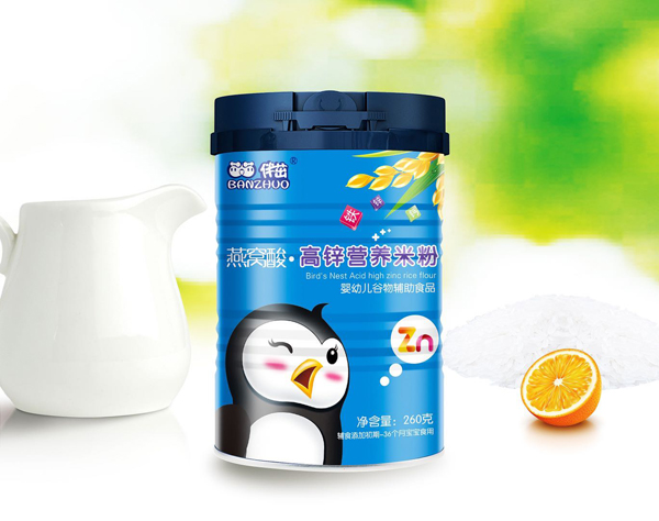 伴茁燕窩酸高鋅營養(yǎng)米粉