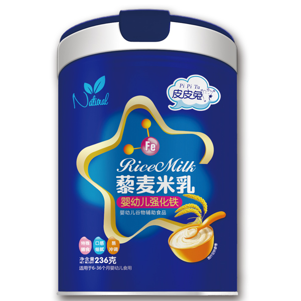 皮皮兔藜麥米乳-嬰幼兒強(qiáng)化鐵