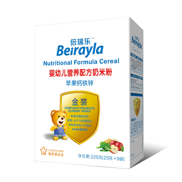 倍瑞樂(lè)蘋(píng)果鈣鐵鋅營(yíng)養(yǎng)配方奶米粉