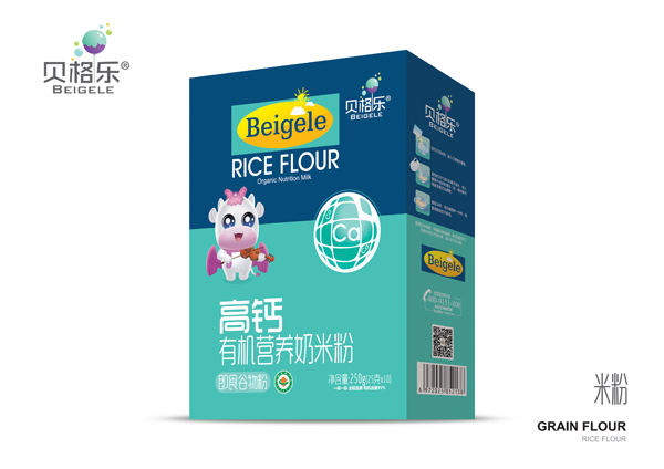 貝格樂高鈣有機營養(yǎng)奶米粉 盒裝