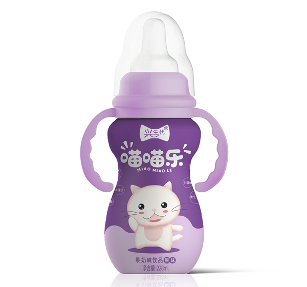 興生代喵喵樂果奶味飲品 原味紫色