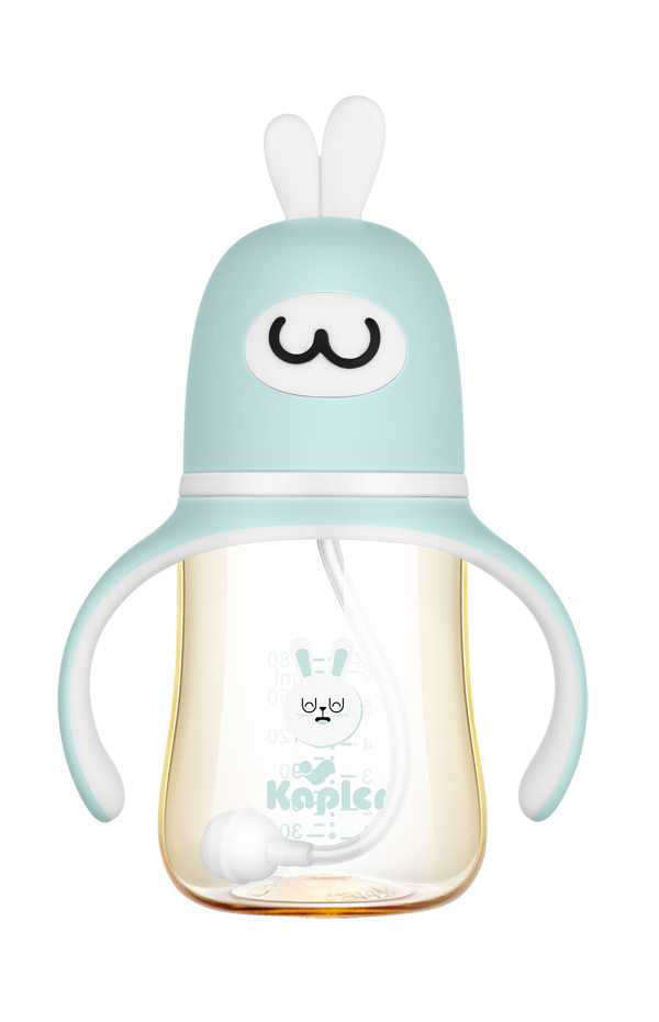 康喂兒趣萌兔PPSU 寬口奶瓶180ML 藍(lán)色