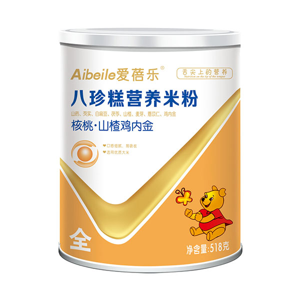 愛蓓樂八珍糕營養(yǎng)米粉-核桃山楂雞內(nèi)金