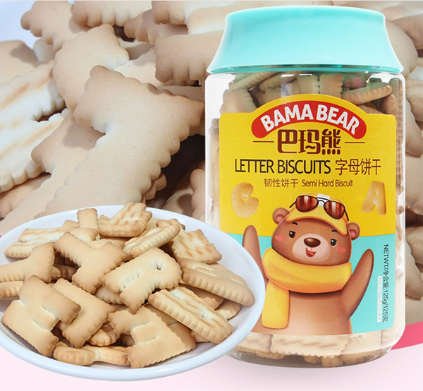 麥丹郎休閑餅干OEM代加工 字母餅干